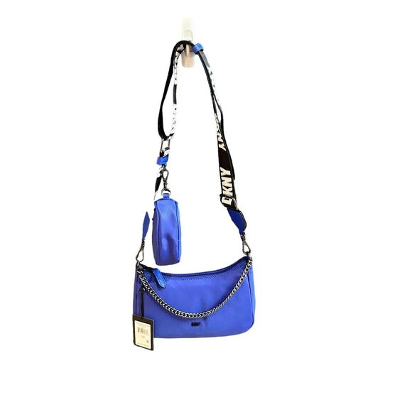 NEW DKNY Blue Cairo MD Pouchette Crossbody w/Smaller Bag (EE) - Picture 4 of 11